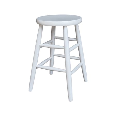 International Concepts Scooped Seat Stool - 24in Seat Height 1S28-824